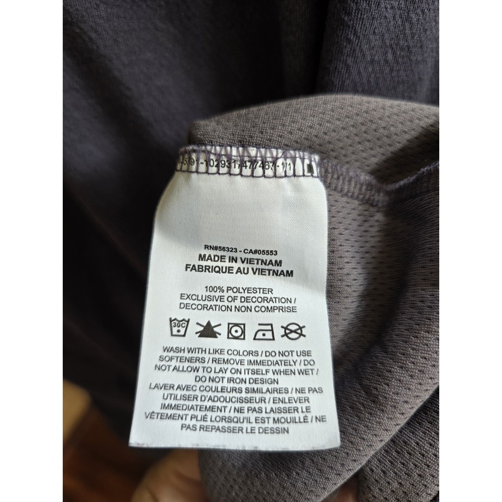 Nike Dri-FIT Mens XL Gray Long Sleeve Mock Neck Button Pullover Standard Fit - Picture 6 of 6